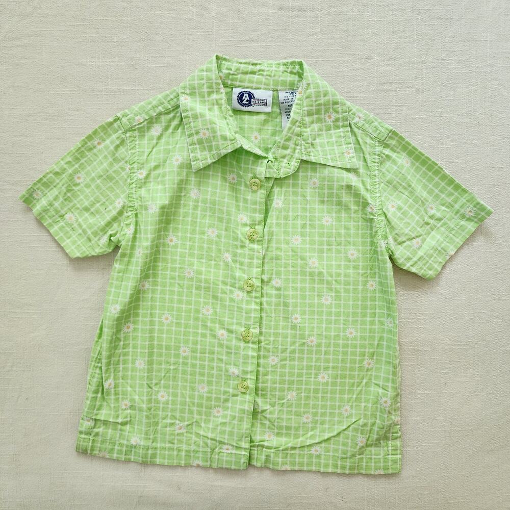 Vintage Daisy Grid Shirt 5t